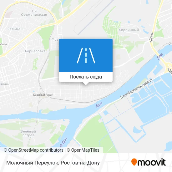 Карта Молочный Переулок