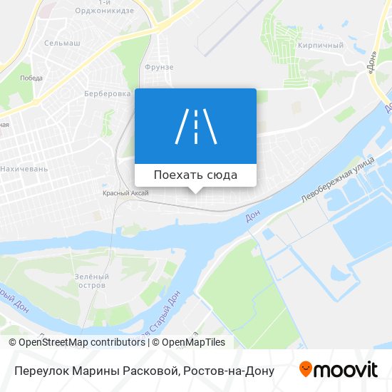 Карта Переулок Марины Расковой