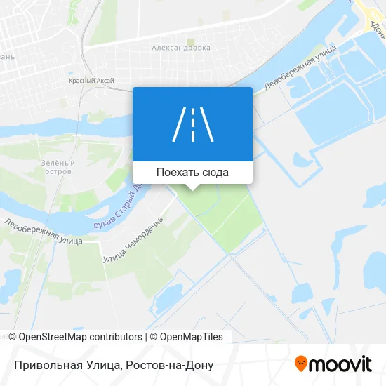 Карта Привольная Улица