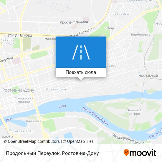 Карта Продольный Переулок