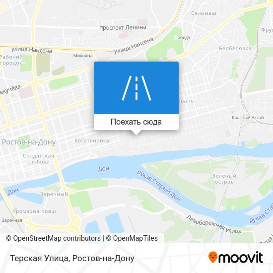 Карта Терская Улица