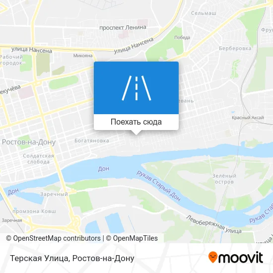 Карта Терская Улица