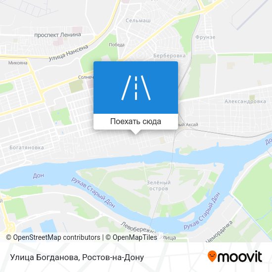 Карта Улица Богданова