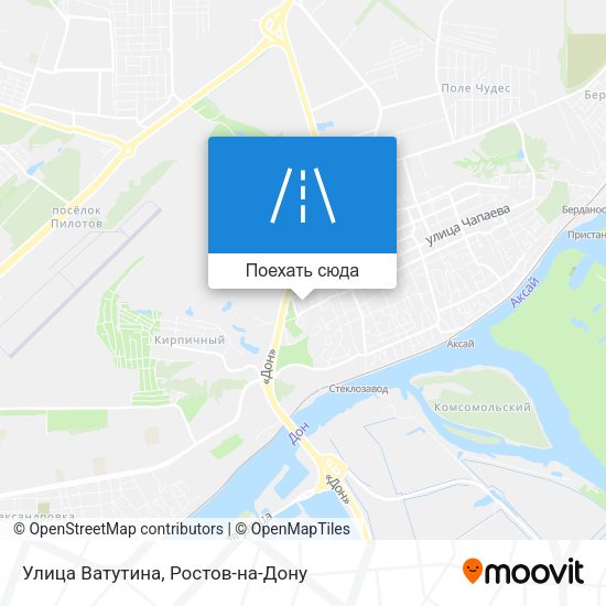 Карта Улица Ватутина
