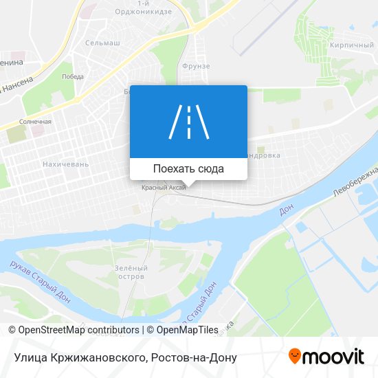 Карта Улица Кржижановского