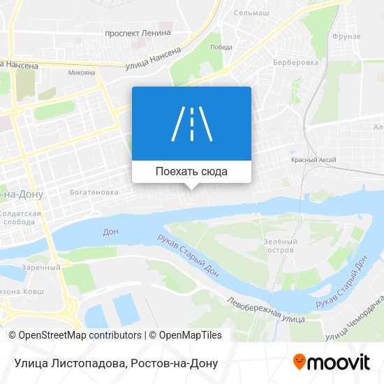 Карта Улица Листопадова