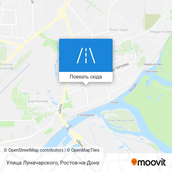 Карта Улица Луначарского
