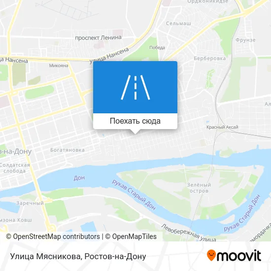 Карта Улица Мясникова
