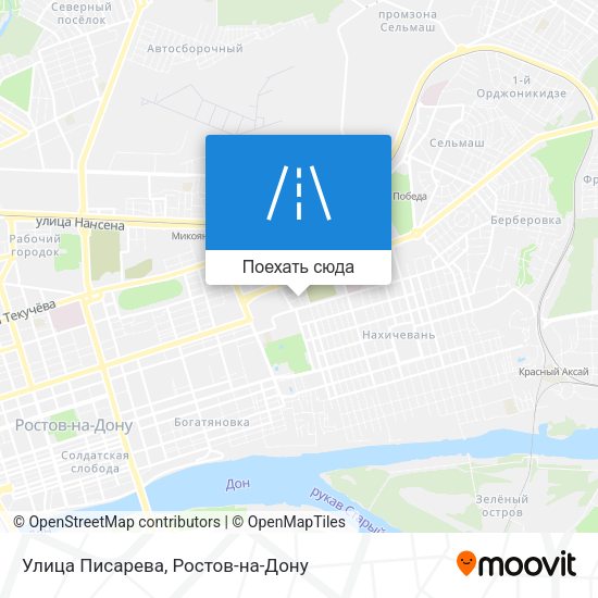 Карта Улица Писарева