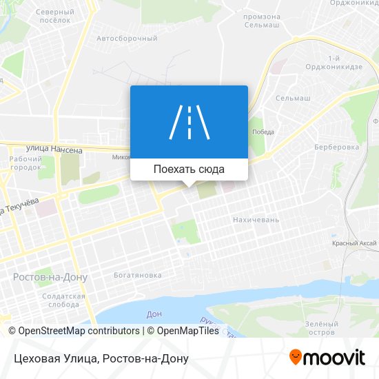 Карта Цеховая Улица