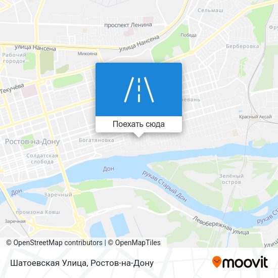 Карта Шатоевская Улица