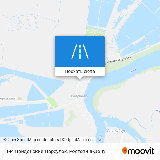 Карта 1-Й Придонский Переулок