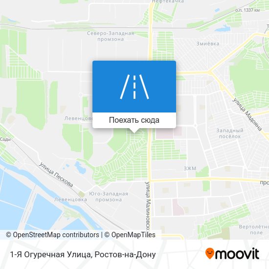 Карта 1-Я Огуречная Улица