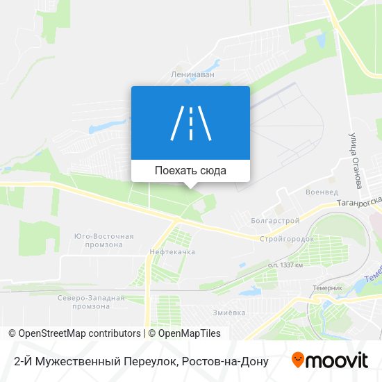 Карта 2-Й Мужественный Переулок