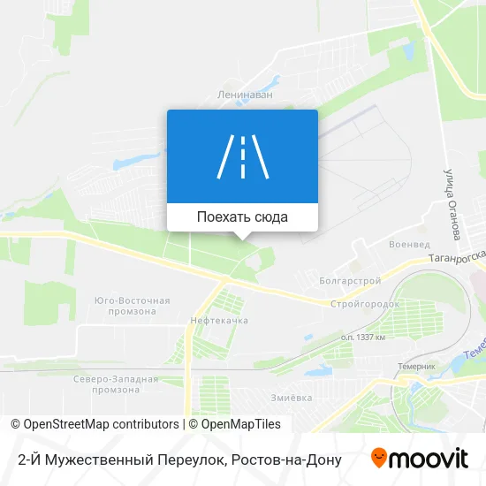Карта 2-Й Мужественный Переулок