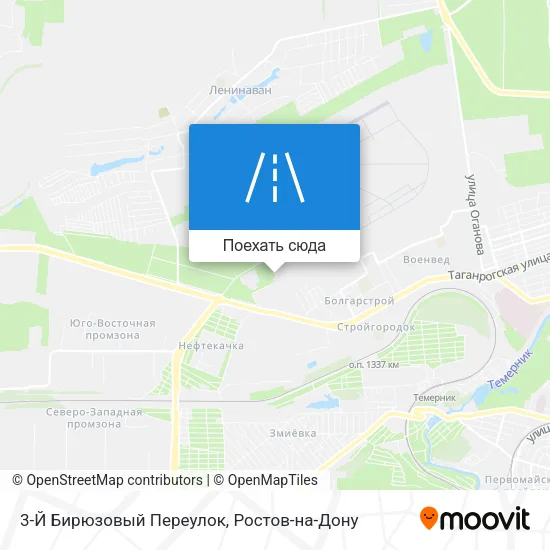 Карта 3-Й Бирюзовый Переулок
