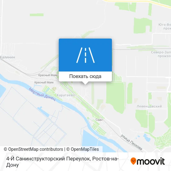 Карта 4-Й Санинструкторский Переулок