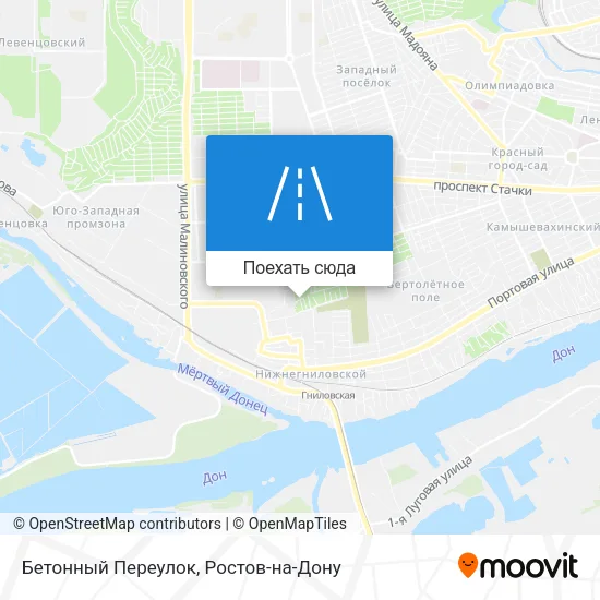 Карта Бетонный Переулок
