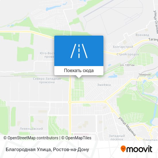 Карта Благородная Улица