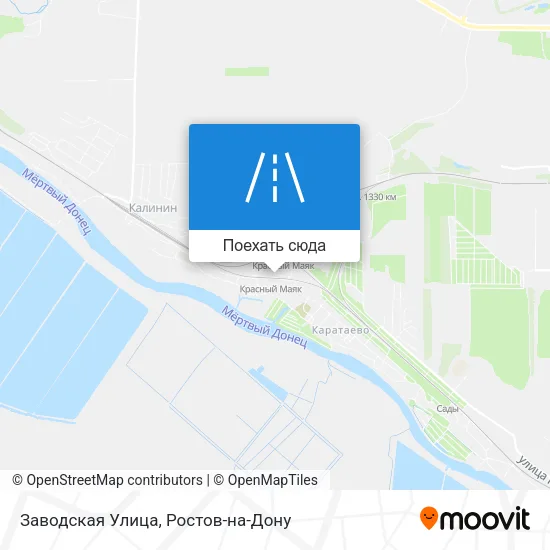 Карта Заводская Улица