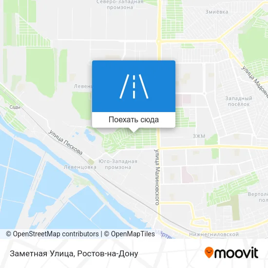 Карта Заметная Улица