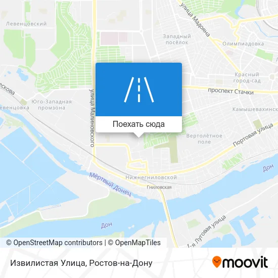 Карта Извилистая Улица