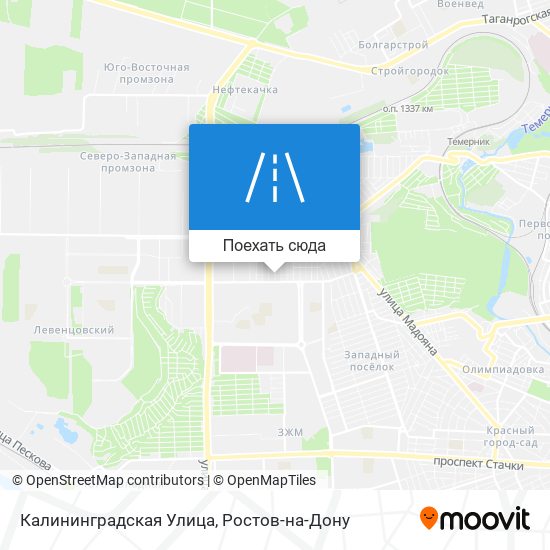 Карта Калининградская Улица