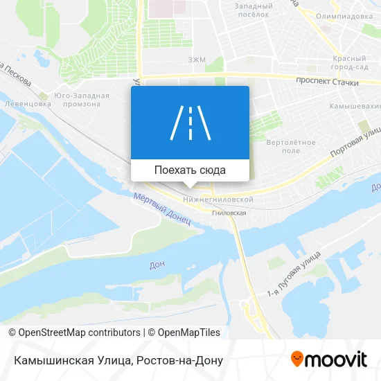Карта Камышинская Улица