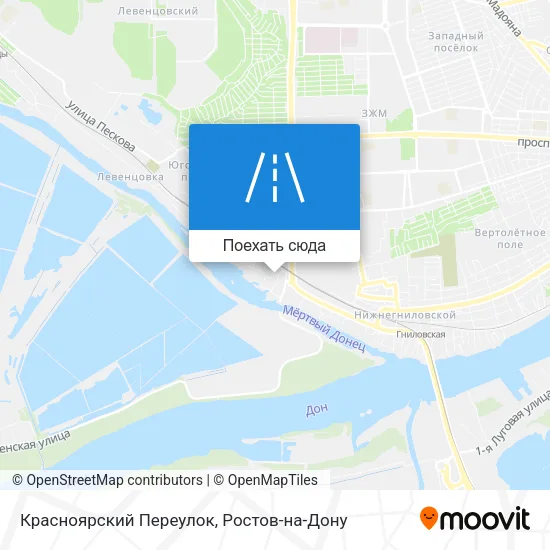 Карта Красноярский Переулок