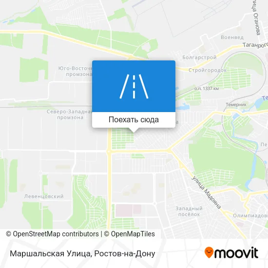 Карта Маршальская Улица