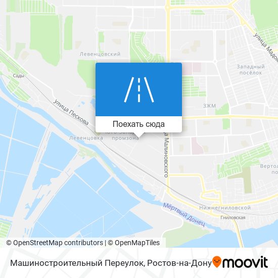 Карта Машиностроительный Переулок