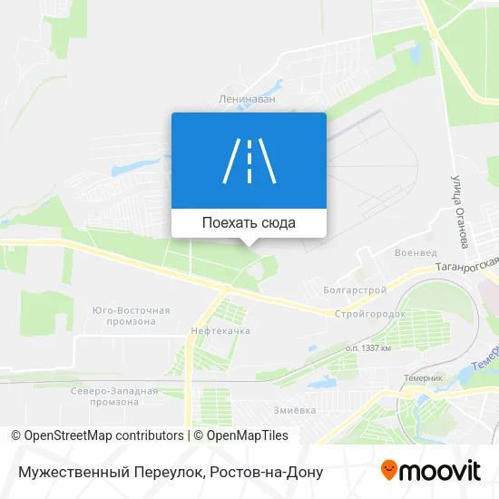 Карта Мужественный Переулок