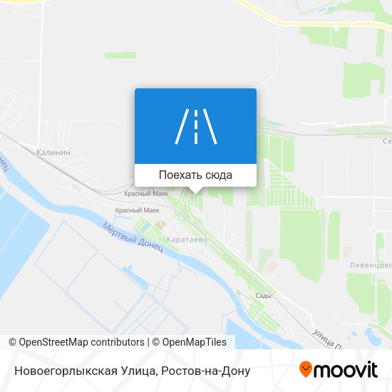 Карта Новоегорлыкская Улица
