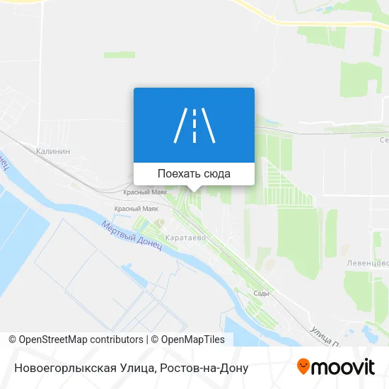 Карта Новоегорлыкская Улица