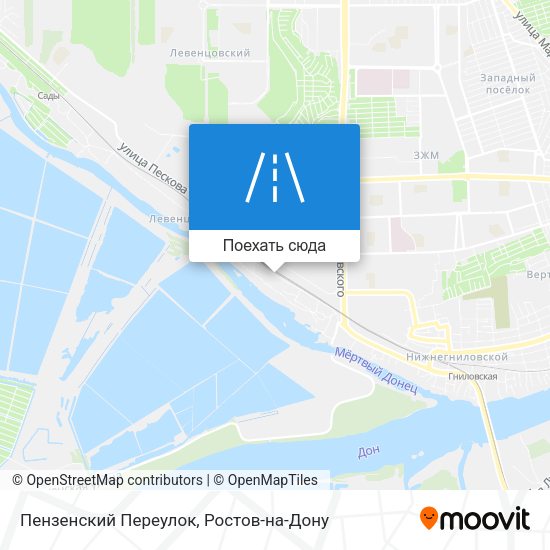 Карта Пензенский Переулок