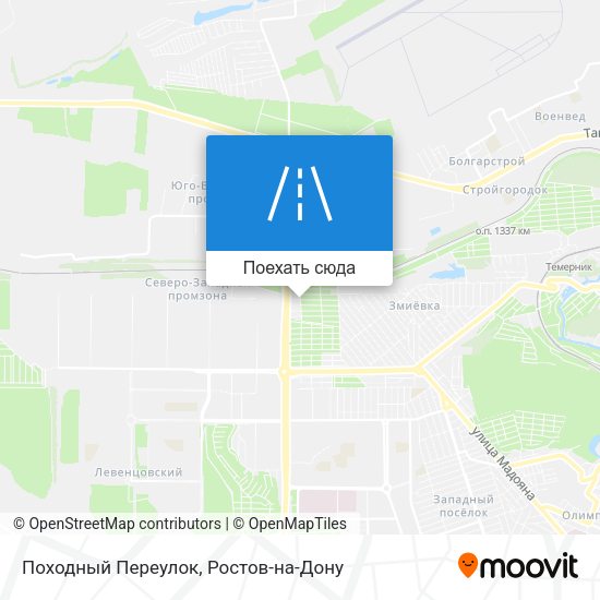 Карта Походный Переулок
