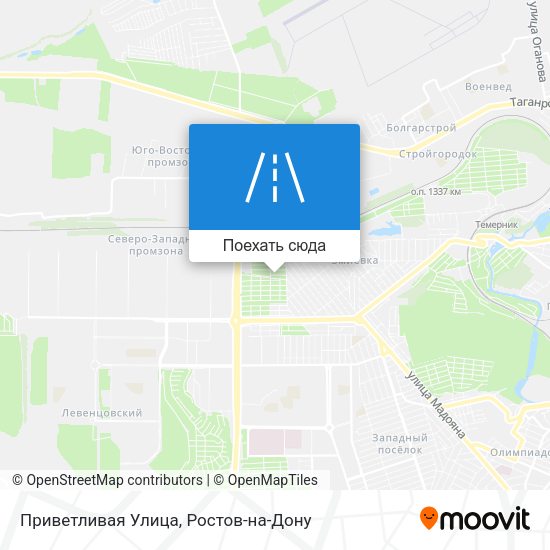 Карта Приветливая Улица