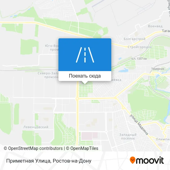 Карта Приметная Улица