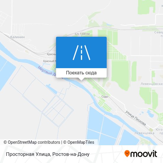 Карта Просторная Улица