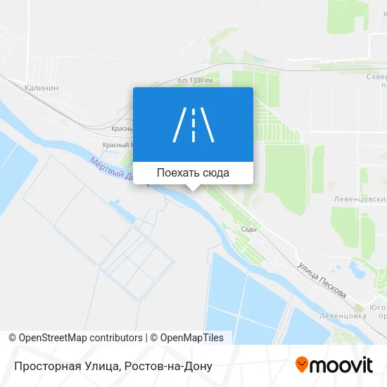 Карта Просторная Улица