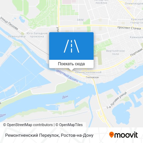 Карта Ремонтненский Переулок