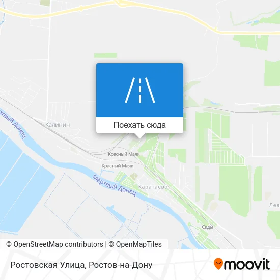 Карта Ростовская Улица