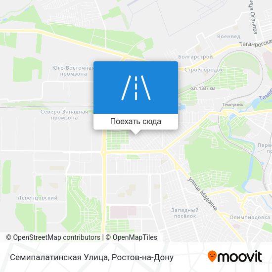 Карта Семипалатинская Улица