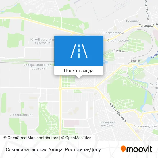 Карта Семипалатинская Улица