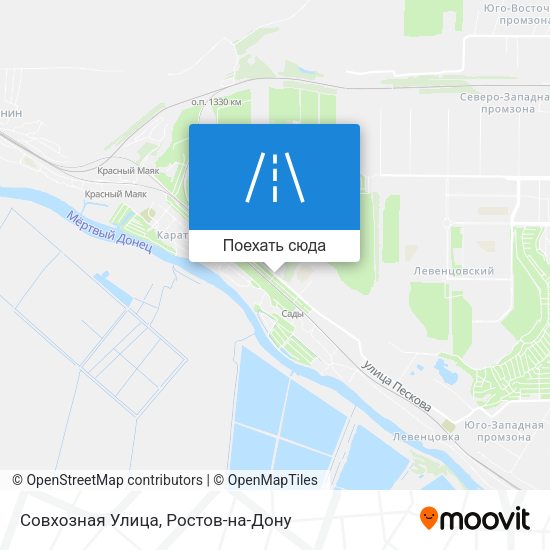 Карта Совхозная Улица