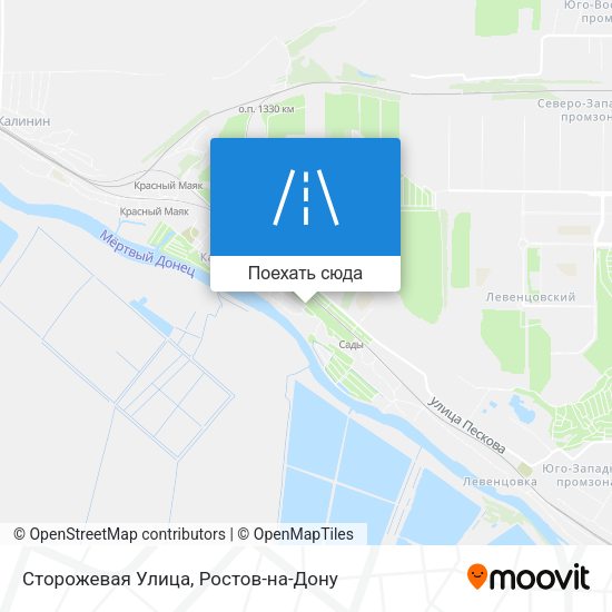 Карта Сторожевая Улица