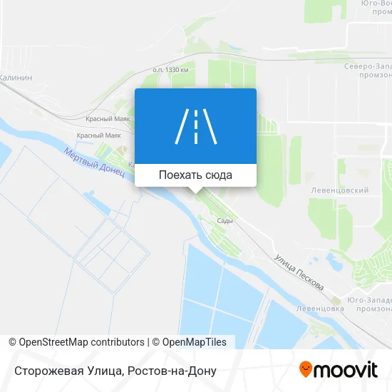 Карта Сторожевая Улица