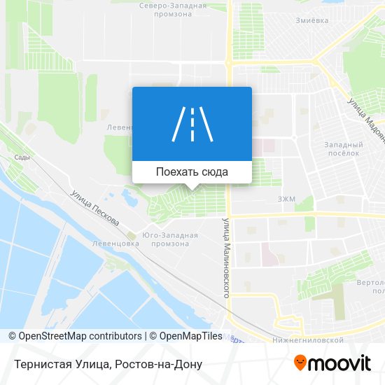 Карта Тернистая Улица