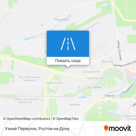 Карта Узкий Переулок