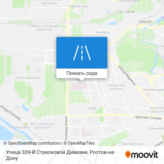 Карта Улица 339-Й Стрелковой Дивизии